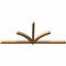 Ekena Millwork Redmond Timber Gable Bracket, Western Red Cedar, 108"W x 45"H x 3 1/2"D x 3 1/2"F, 10/12 Pitch GBW108X45X0404RED00SWR - alternate 5